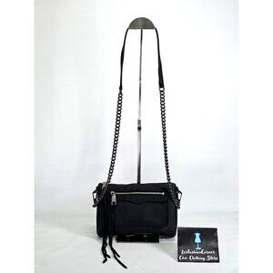 Rebecca Minkoff  Women's Black Avery Leather Crossbody Bag Size Medium 2290